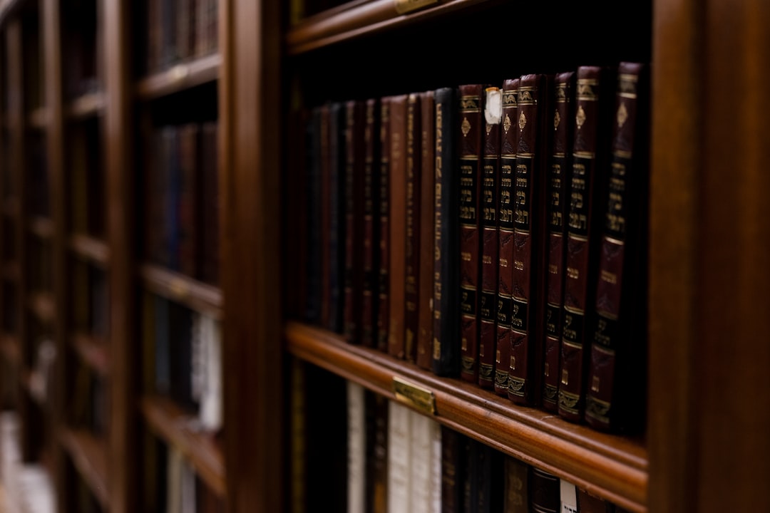 Hebrew Bible bookshelf in men’s section at the western wall